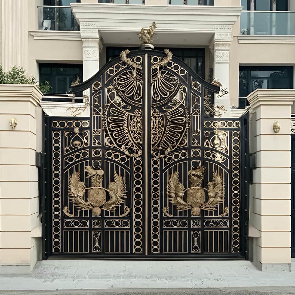 خرید درب ویلایی فلزی ورودی باغ تمامپوش