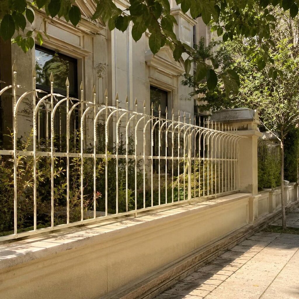 قیمت نرده حفاظ دیوار ساده با شاسی مقاوم