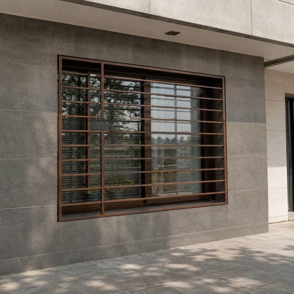 اجرای حفاظ پنجره دوجداره ضد سرقت بدون آسیب به پروفیل