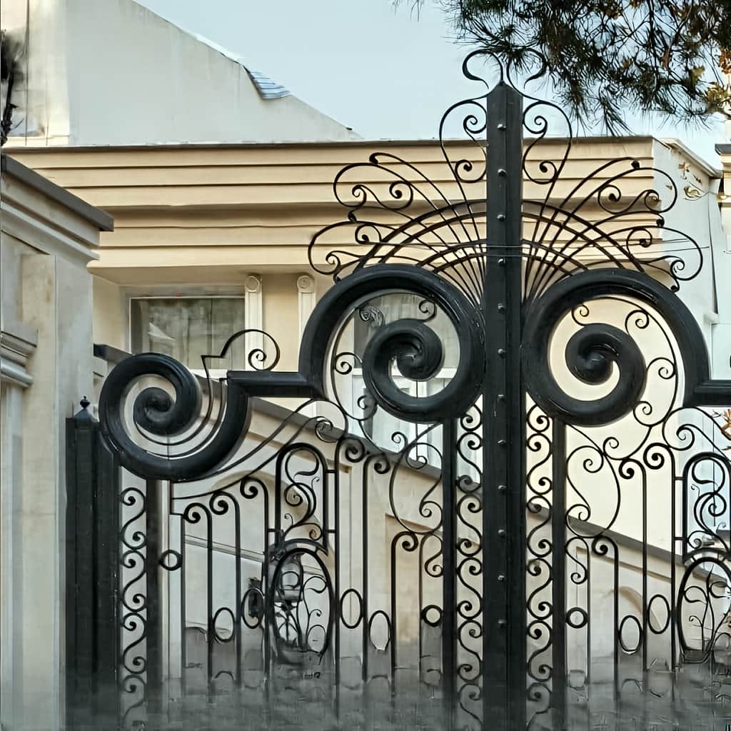 9 مدل درب پارکینگ سنگین شاسی دوبل