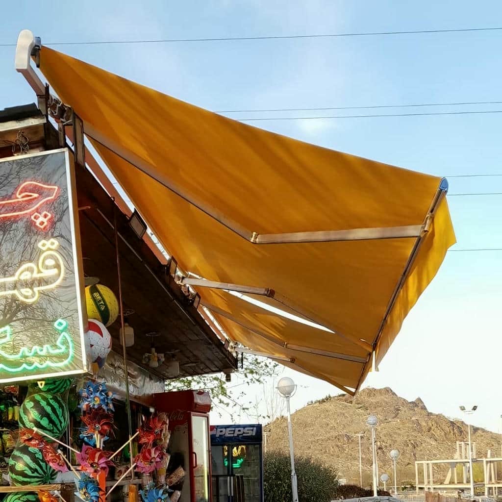 سایبان برقی تاشو تراس