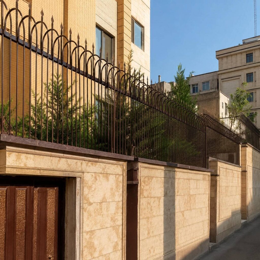 حفاظ دیوار فلزی تزئینی