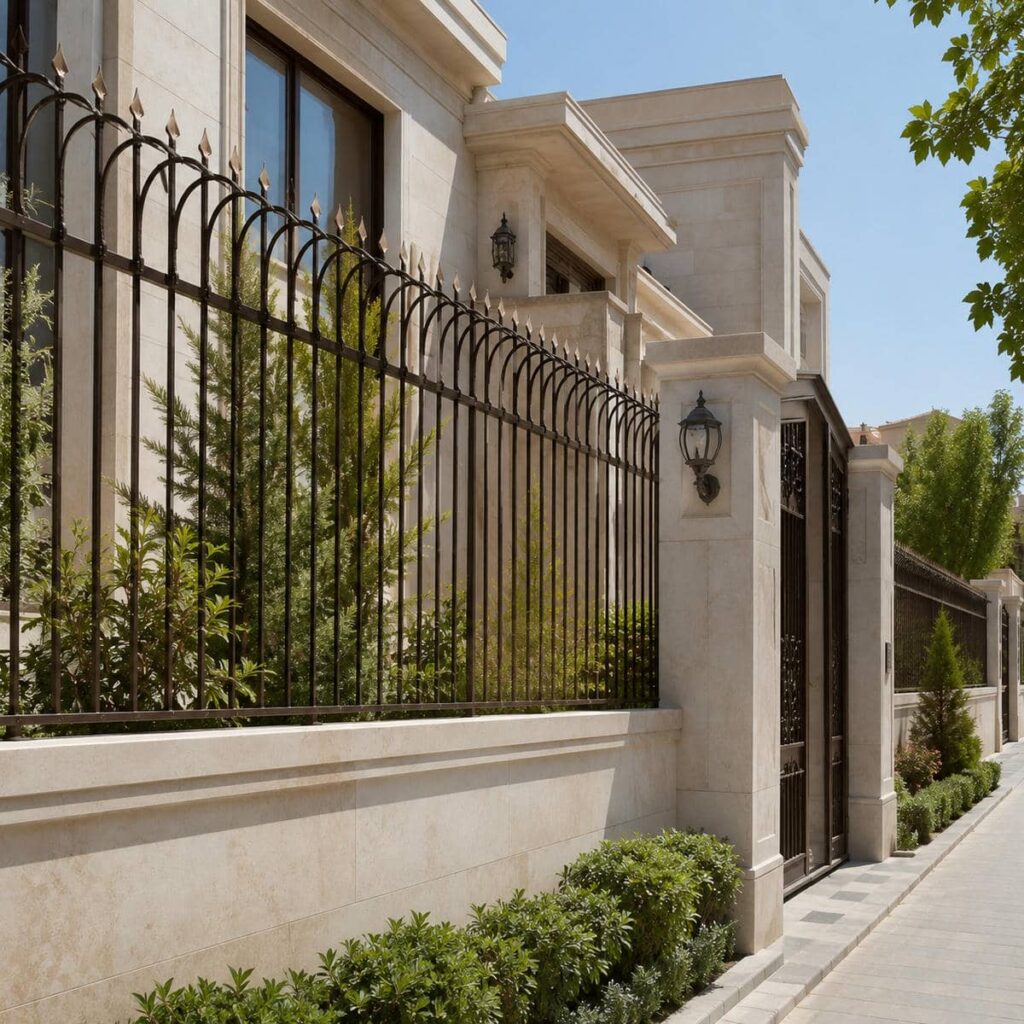 طرح منحنی نرده فرفورژه