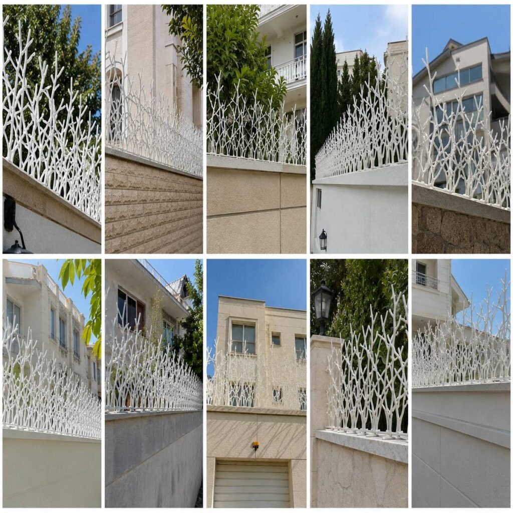 حفاظ دیوار بوته ای برای ساختمان مسکونی
