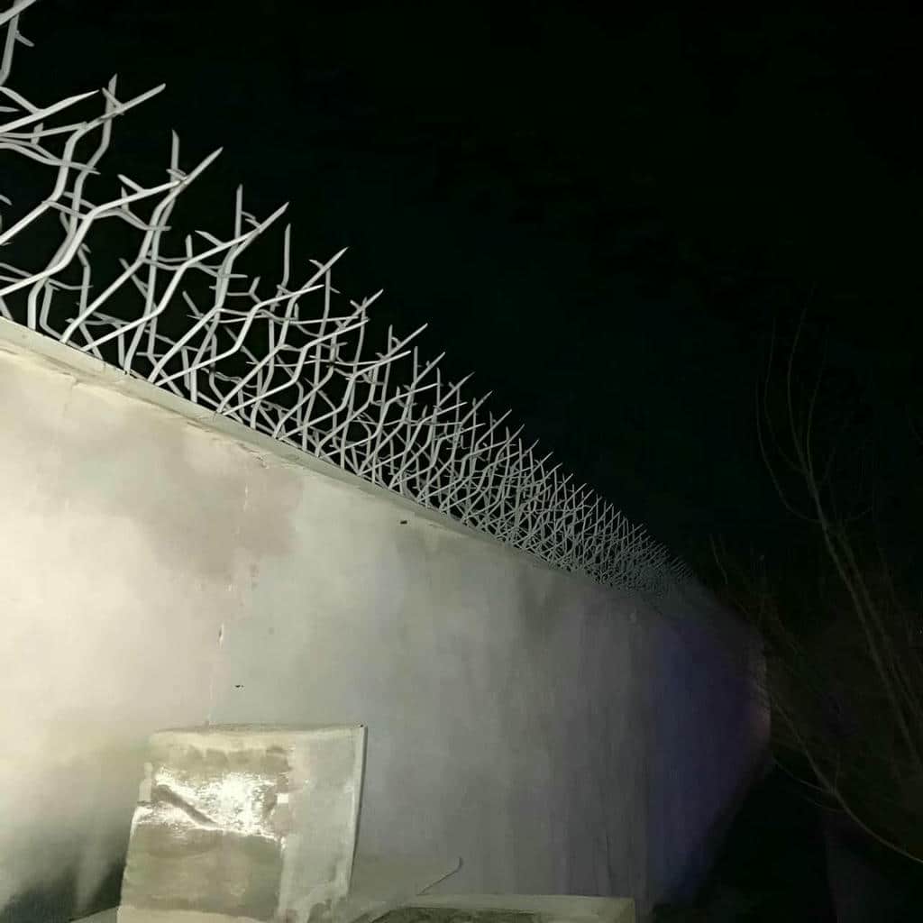حفاظ دیوار در بوشهر روی دیوار سنگی نصب شده