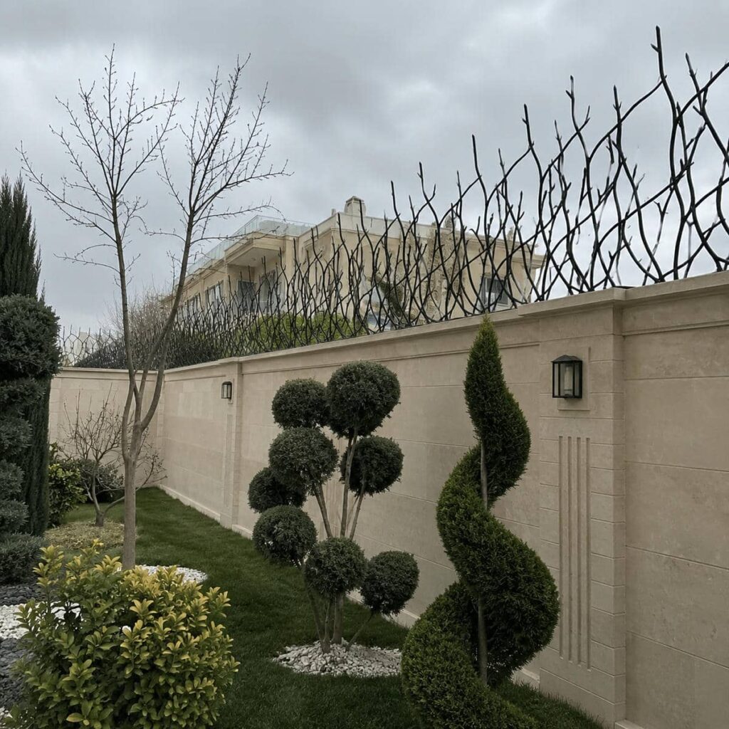 حفاظ دیوار سفارشی در یاسوج با پوشش رنگ کوره ای
