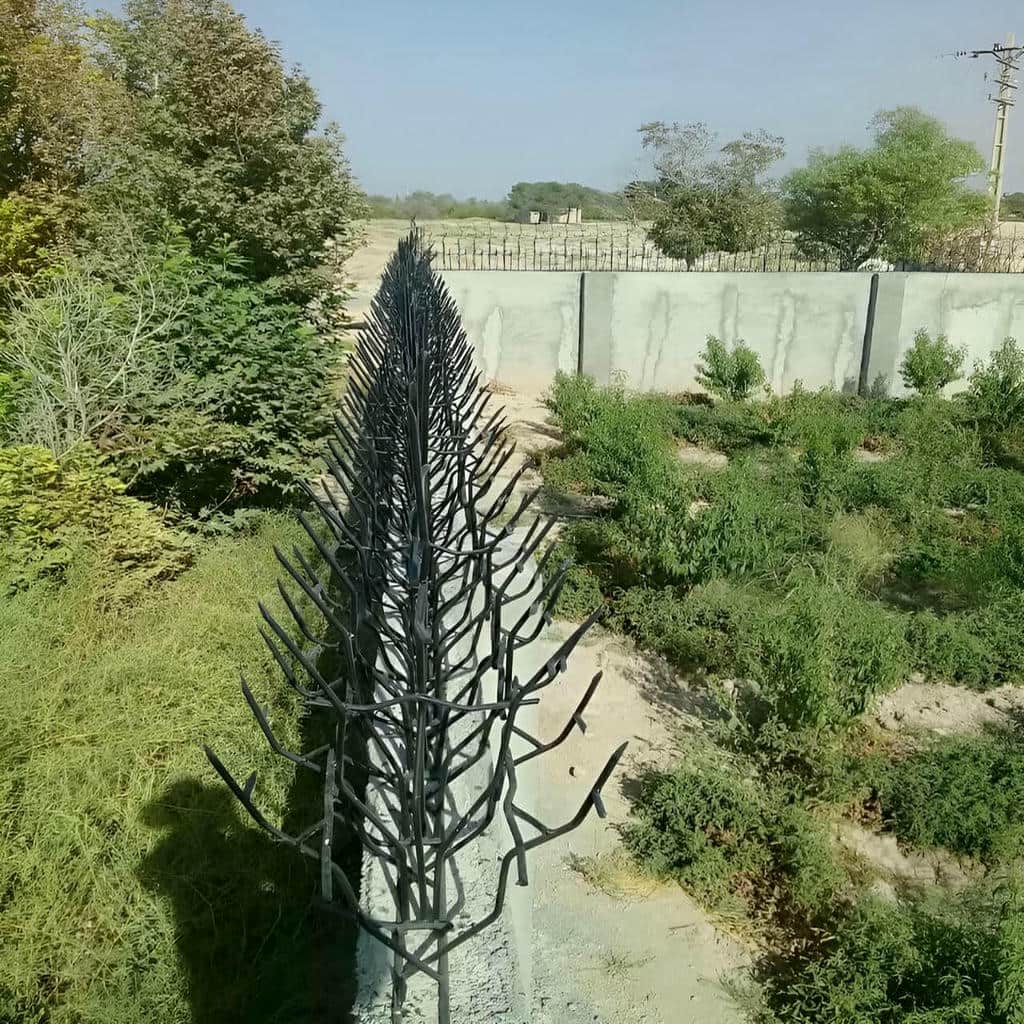 حفاظ دیوار فلزی با رنگ پودری