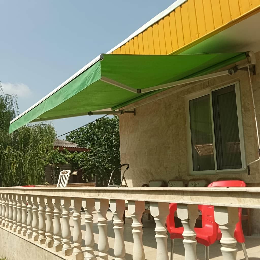 سایبان برقی برای تراس مسکونی در استان فارس