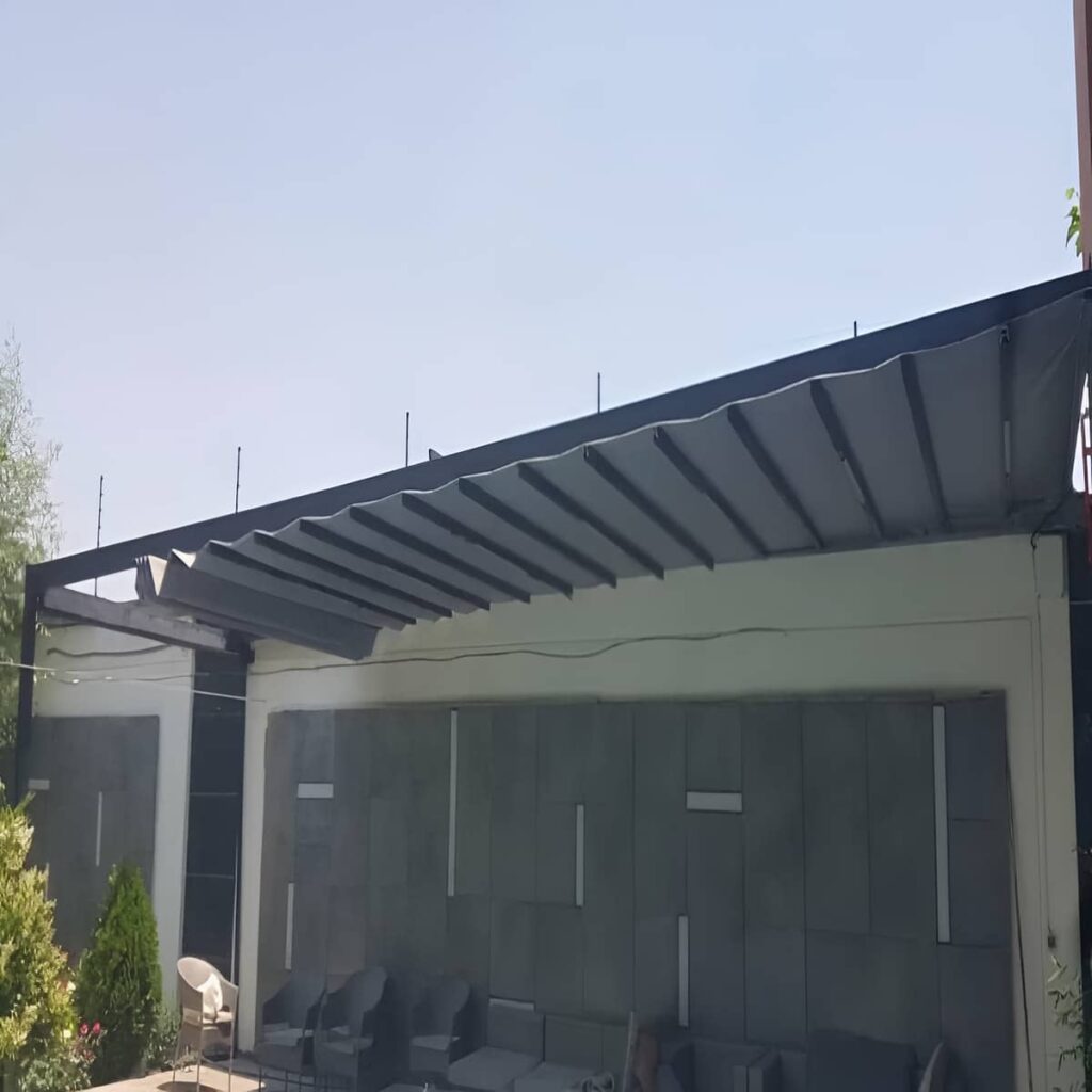 سایبان برقی پوشش تراس مسکونی در استان زنجان سایبان برقی پوشش تراس مسکونی در استان زنجان