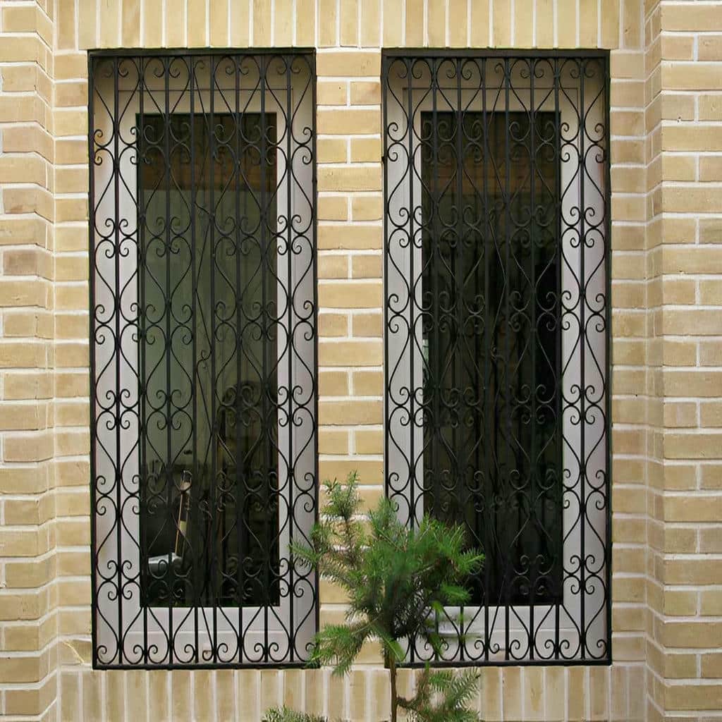 نرده پنجره ساده برای ساختمان نوساز